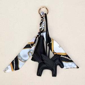 Black Horse and tassel bag charm